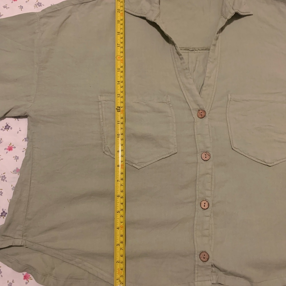 Zara Khaki Green Top - Picture 2 of 8